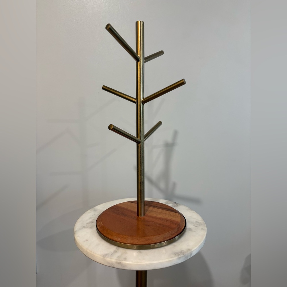 Hearth & Hand with Magnolia Wood & Brass Mug Tree